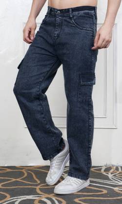 Flaring Regular Men Grey Jeans