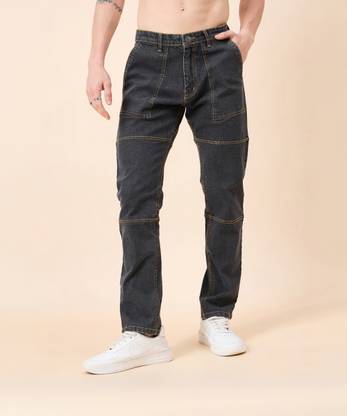 STUDIO NEXX Loose Fit Men Dark Grey Jeans