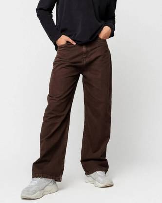 Zaba Denim Relaxed Fit Men Brown Jeans