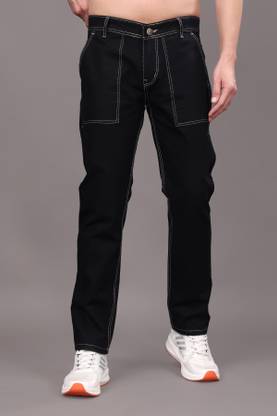 ZAYSH Relaxed Fit Men Black Jeans