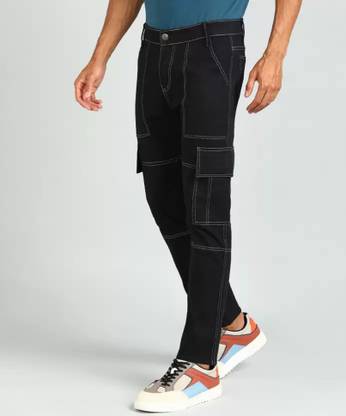 mevan Jogger Fit Men Black Jeans