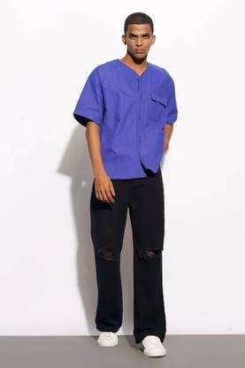 BREXX Relaxed Fit Men Black Jeans