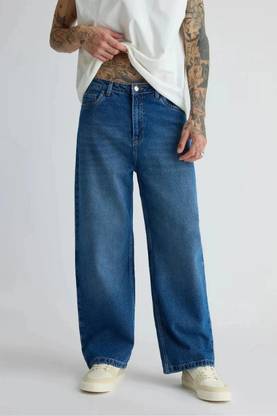 Rockwell Loose Fit Men Dark Blue Jeans