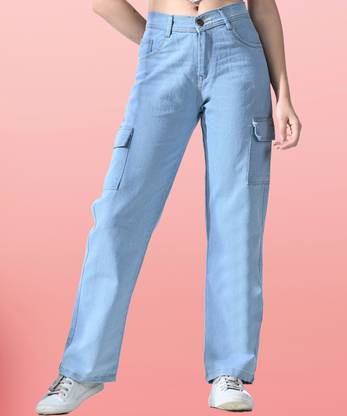 comfits Loose Fit Women Light Blue Jeans
