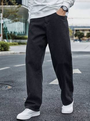 RileyRush Relaxed Fit Men Black Jeans