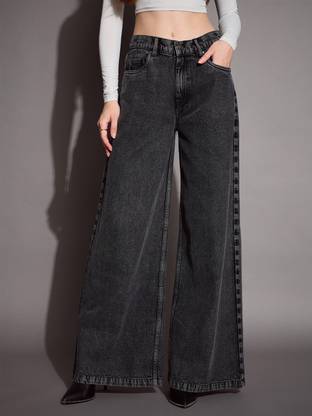 SASSAFRAS Straight Fit Women Black Jeans