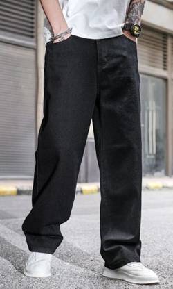 Zaba Denim Loose Fit Men Black Jeans