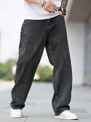DENIM LOOK Loose Fit Men Dark Grey Jeans