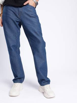 Glitchez Straight Fit Men Blue Jeans