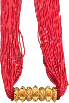 Anami Nepali Choice Womens Tilhari Pote Mala Red Color - Womens 7881 Jewelry Design Template