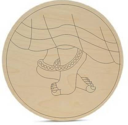 Millions Gift Pre-Marked Painting Board Wooden Jharokha