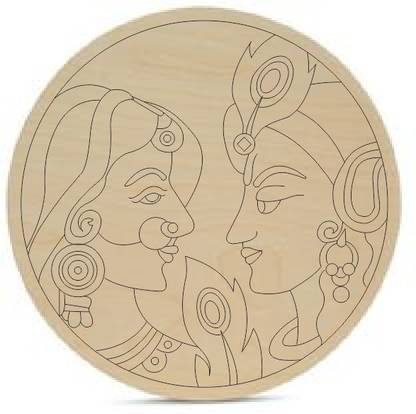 Millions Gift Radha-Krishan-board Wooden Jharokha