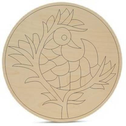 Millions Gift Bird-Lippan-Board Wooden Jharokha