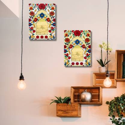 APS Art Plus Store Wall Hanging Decorative Items | Wall Decoration Material | Jharokha Hanging Wooden Jharokha