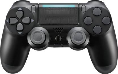 Tech Aura Compatible PS4 Wireless Controller for PS4 Slim / PS4 Fat / PS4 Pro - Jet Black Special Edition  Joystick