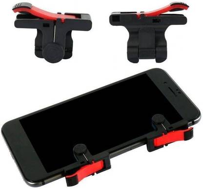 WILDBRAIN PUBG Shooter Controller Gaming Trigger Fire Free Button Handle for IOS Android SmartPhone Wireless Gaming D9 Trigger Controller for Mobile Smartphones Aim Key  Joystick