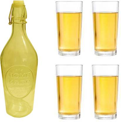 MRIYANGNI BOTTLE, 4GLASS POP99 Jug Bottle Glass Set