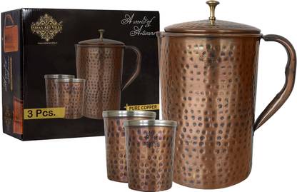 INDIAN ART VILLA IAV-DGS-151-3 Jug Glass Set