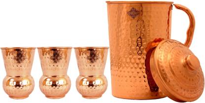 IndianArtVilla IAV-CB-1-370 A Jug Glass Set