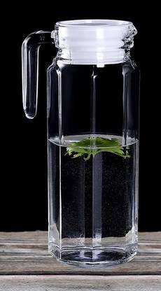 KUNJCREATION 1.1 L Glass Water Jug
