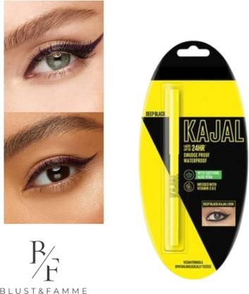 BLUST&FAMME Up To 12 Hours Stay Pencil Kajal | Smudgeproof & Waterproof 1