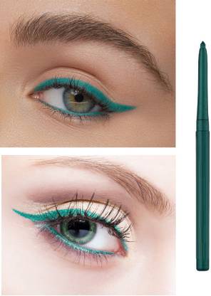 BLUEMERMAID Green Kajal Eyeliner Pencil With Sharpener For Eye Makeup