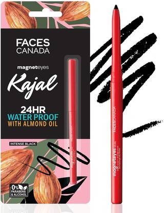 FACES CANADA Magneteys Kajal | 24HR Long Stay, Smudge & Water Resistant, Fade Proof