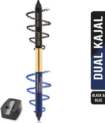 Shryoan Dual Kajal with Sharpener| Smudge Proof, Rich Color Payoff & Waterproof Kajal
