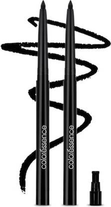 COLORESSENCE Kajal Combo of 2 | Waterproof Long Stay Kohl | Inbuilt Sharpener