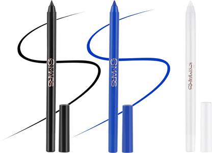 MARS Highly pigmented smudge proof water proof Kajal Black White Blue