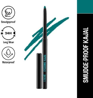 Lakmé 9 to 5 Eyeconic Kajal, Smudgeproof, Waterproof, lasts upto 24 Hrs, Turquoise