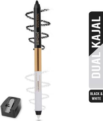 Shryoan Dual Kajal with Sharpener| Smudge Proof, Rich Color Payoff & Waterproof Kajal