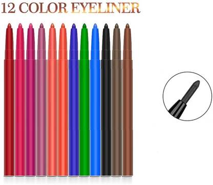 Neycare Matte Eyeliner Set 12 Colours Coloured Eyeliner