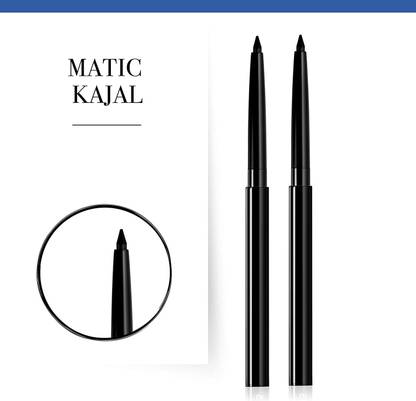 AMOSFIA Black Pencil Kajal Waterproof , Long lasting, Usable daily wear