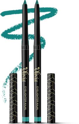 Olivia Eye Lighter Kajal - Long Lasting, Waterproof, Smudgeproof & Matte Finish - 0.3g