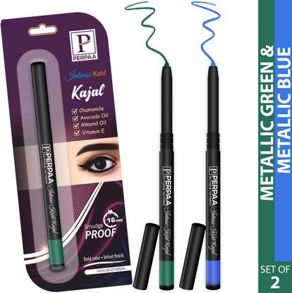 Perpaa Organic Intense Kohl Kajal, Waterproof, Smudge Proof