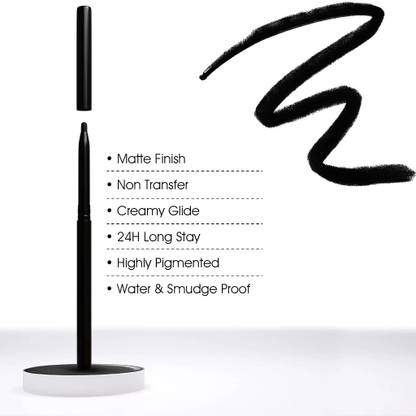 LILLYAMOR Matte Black Eyeliner Pen - Fast-drying Waterproof & Smudge Proof Eye Liner 2 g