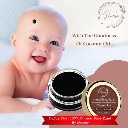 skivila Baby Kajal for new born baby 100% Natural,Chemical-Free Kajal&Water Resistant.