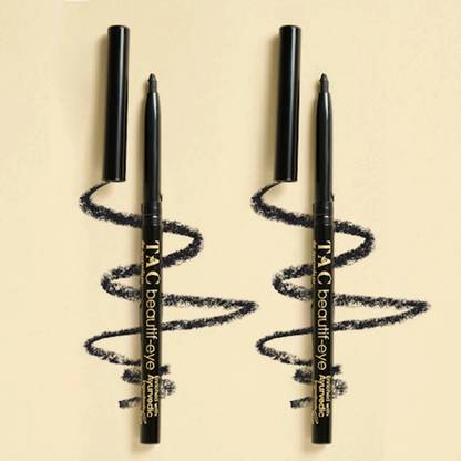 TAC - The Ayurveda Co. Beautif-eye Kajal, Smudge & Waterproof & Lasts upto 24 Hours