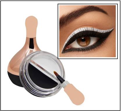 Vyomiris New White + Black Gel Eyeliner Make Up Waterproof Cosmetics Set Eye Liner