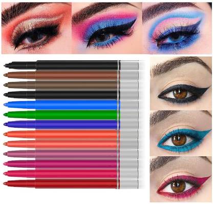 Arcanuy Matte multi color Eye Liner Colorful Eyeliner Pencil