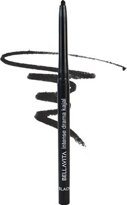 BELLAVITA Intense Drama Kajal enriched with Almond Oil | Long Lasting & Smudge Proof|