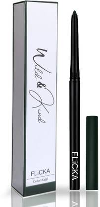 Flicka Wild&Kind Kajal Pen-Green Night Eyelighter Kajal Shiny & Long Lasting Eye Makeup
