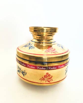 Krishna petal ghada 5L Brass Kalash