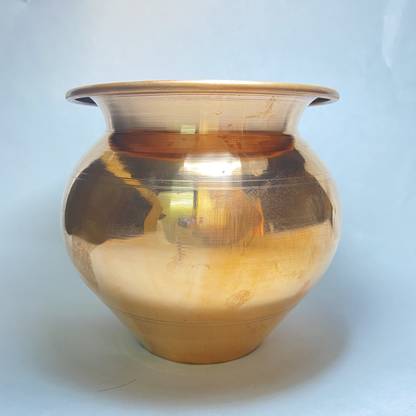 Visarga Copper Kalash Lota/Tambya ka Lota Size(5inchx5inch) - Copper Kalash Copper Kalash