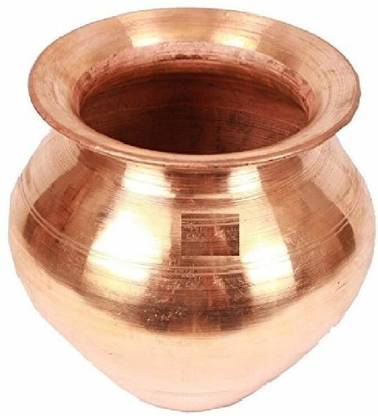 सबको Copper Plating Kalash Lota For Festival Puja/Worship ब्रास कलश