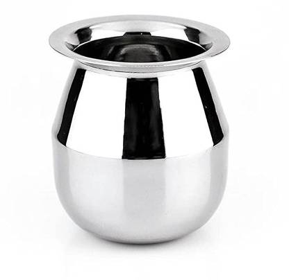 लाइमट्रो स्टील Stainless Steel Satari Lota/ Water Storage Lota (Heavy Guage, 500 ml) स्टेनलेस स्टील कलश