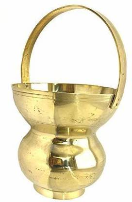 Berua 100% Brass Kamandal Yellow Colour Brass Kalash Brass Kalash Brass Kalash