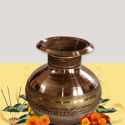 Shrinika Brass Kalash | Brass Lota | Multifunctional Pital Kalshi Brass Kalash