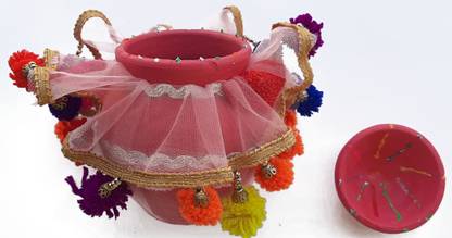 My Little Princess Earthen Pot / Karva / Lota Pottery Kalash